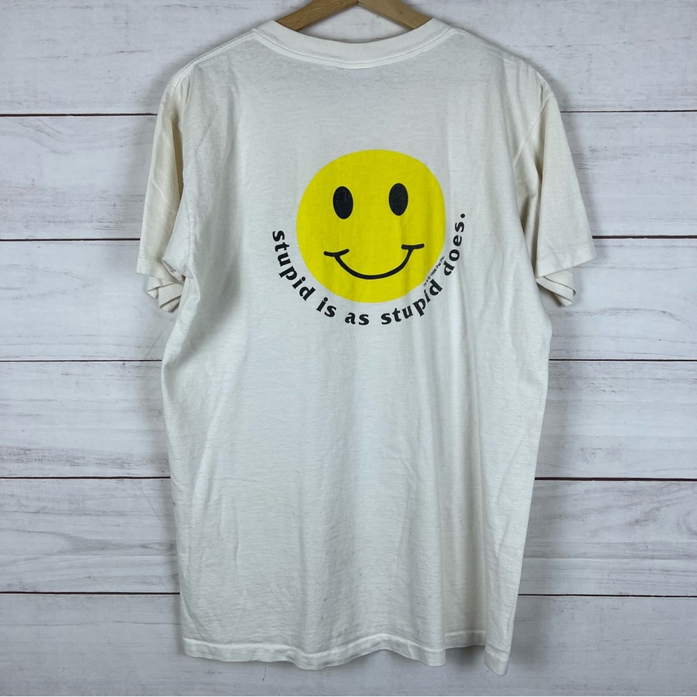 Vtg 90s Bubba Gump Stupid Is As Stupid Does T-shirt Single Stitch Large Mens